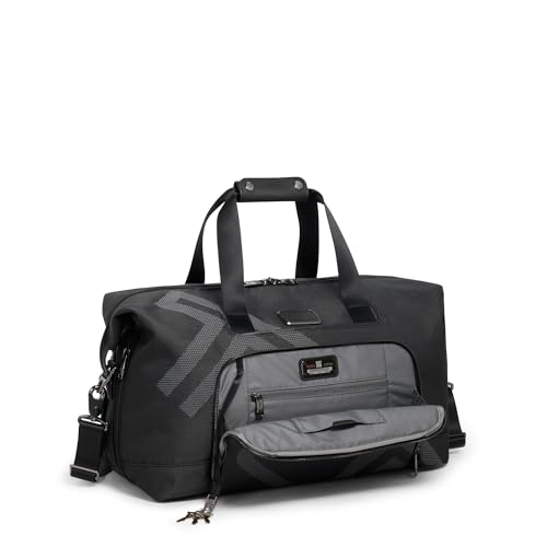TUMI Alpha Double Expansion Travel Satchel - Business Duffel Bag for Men & Women - Weekend Travel Bag with Shoulder Strap - Reflective TUMI Jacquard - Image 2