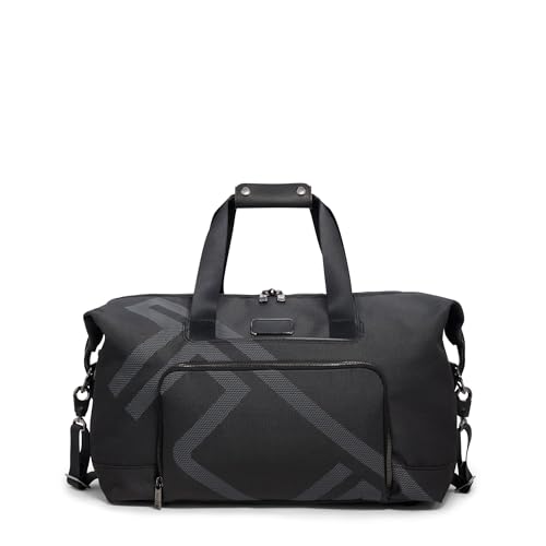 TUMI Alpha Double Expansion Travel Satchel - Business Duffel Bag for Men & Women - Weekend Travel Bag with Shoulder Strap - Reflective TUMI Jacquard - Image 1