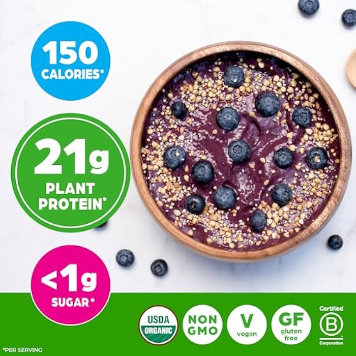 Orgain Organic Vegan Protein Powder, Vanilla Bean - 21g Plant Based Protein, 4g Prebiotic Fiber, No Lactose Ingredients, No Added Sugar, Non-GMO, For Shakes & Smoothies, 1.02 lb (Packaging May Vary) - Image 5