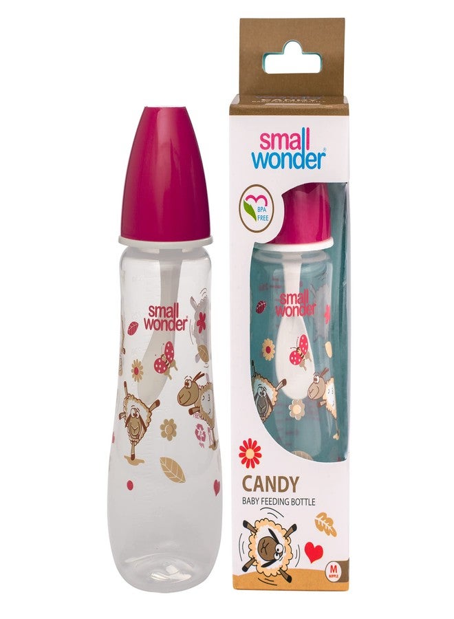 Small Wonder Baby Feeding Bottle Candy Pink, 250 ML - Image 2