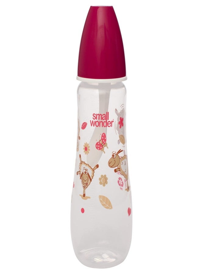 Small Wonder Baby Feeding Bottle Candy Pink, 250 ML - Image 1
