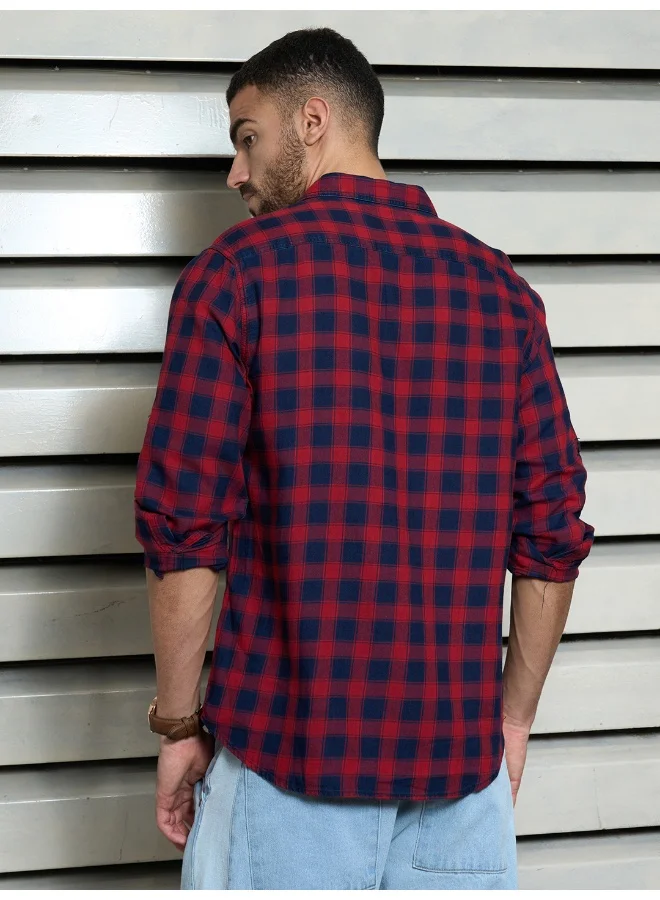 HIGH STAR Men’s Regular Fit Multicolour Shirts – Modern and Comfortable