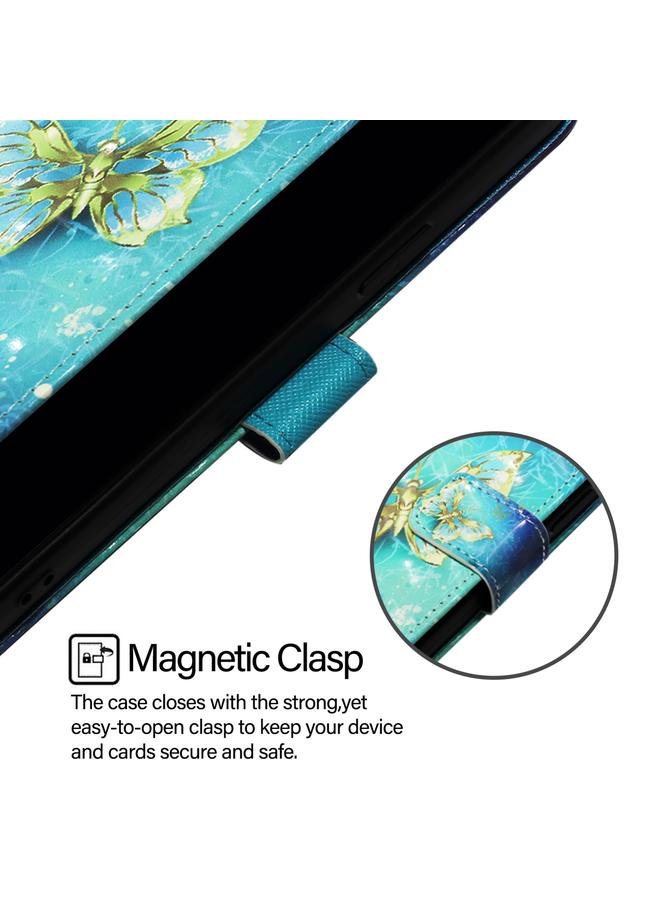 S-TOP Case For OPPO Reno 11F 5G Global 3D Painting Horizontal Flip Leather Phone Case - Image 4