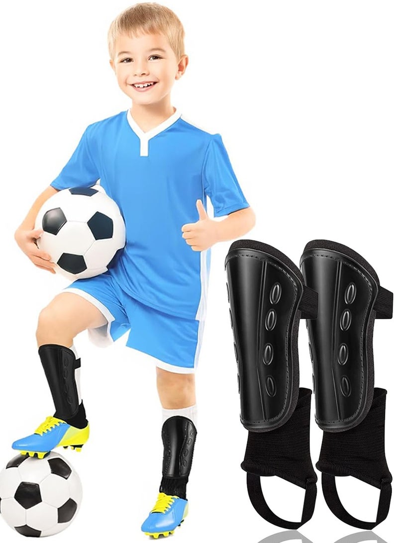 SANMUGEED Football Shin Guards for Boys - Kids Shin Pads with Calf & Ankle Protection, Football Training Equipment for Ages 8-14 Youth & Adults - Image 1