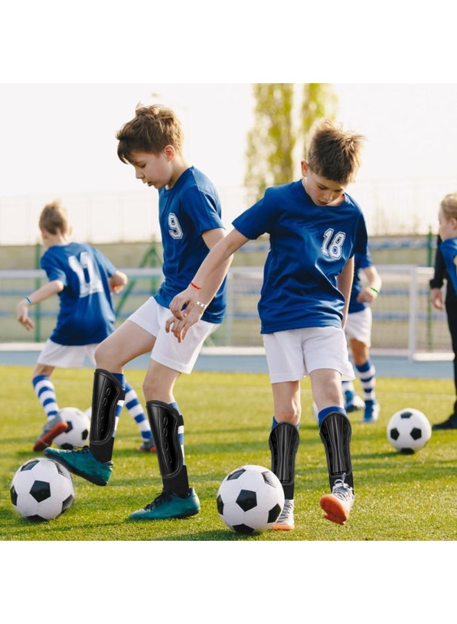 SANMUGEED Football Shin Guards for Boys - Kids Shin Pads with Calf & Ankle Protection, Football Training Equipment for Ages 8-14 Youth & Adults - Image 5