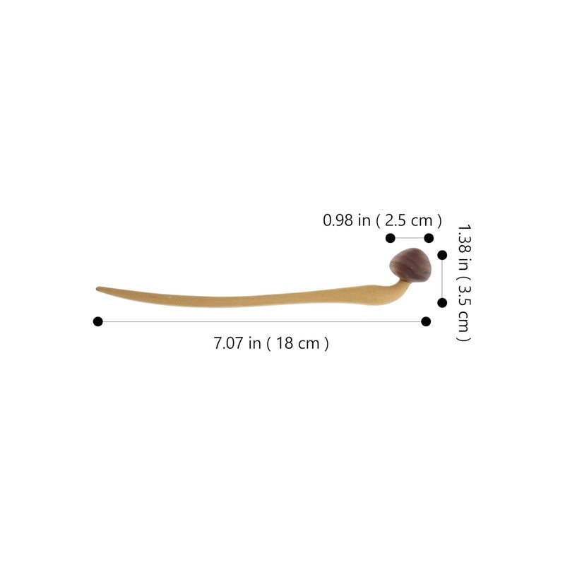Wooden Hair Stick Hair Chopsticks Set Vintage Black Walnut Rosewood for Women Tools - Image 2