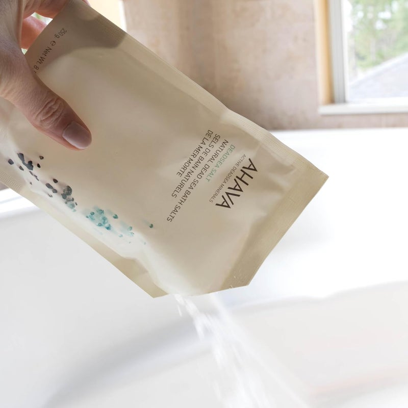 Ahava Natural Dead Sea Bath Salts 250g - 100% Authentic Mineral Spa Experience for Muscle Relaxation - Image 3