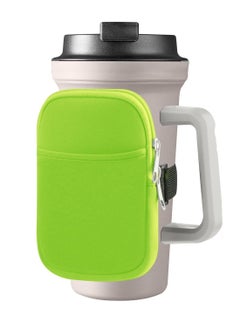 Gym Water Bottle Pouch Caddy with Phone Holder, Water Bottle Sleeve Bag with Pocket for Cards, Keys, Wallet, Convenient Gym Bottle Accessories for Men and Women