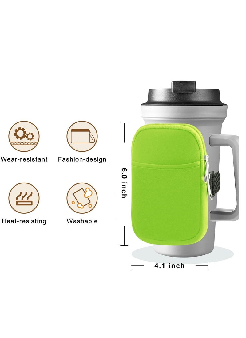 Generic - Gym Water Bottle Pouch Caddy with Phone Holder, Water Bottle Sleeve Bag with Pocket for Cards, Keys, Wallet, Convenient Gym Bottle Accessories for Men and Women - Image 1