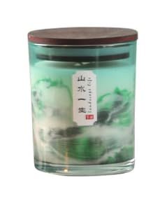 Absorbia ABSORBIA Scented Candle Green Mountains and Waters Fragrance 5 Perfume Concentrates150g30Hour Burn Time Melamine Cup Soy Wax Elevate Your Space with Aromatherapy - Image 3