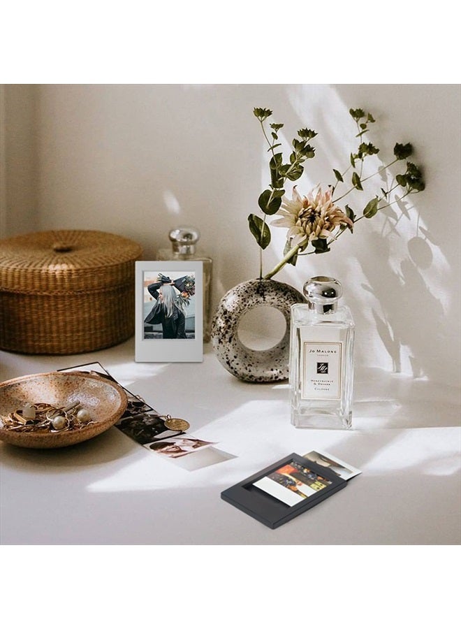 CAIYOULE إطار صور صغير لصور Instax Mini 12/11/9/8/7+/EVO 3'' - إطار صور بولارويد كلاسيكي 2x3 (10 عبوة) - Image 4