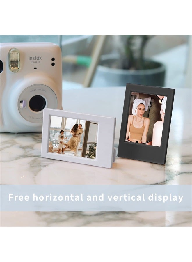 CAIYOULE إطار صور صغير لصور Instax Mini 12/11/9/8/7+/EVO 3'' - إطار صور بولارويد كلاسيكي 2x3 (10 عبوة) - Image 2