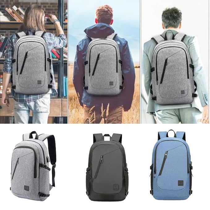 Impulse AspireAtlas 30L Water-Resistant Laptop Backpack with USB Port – Fits up to 16" (Grey, 1-Year Warranty) - Image 5