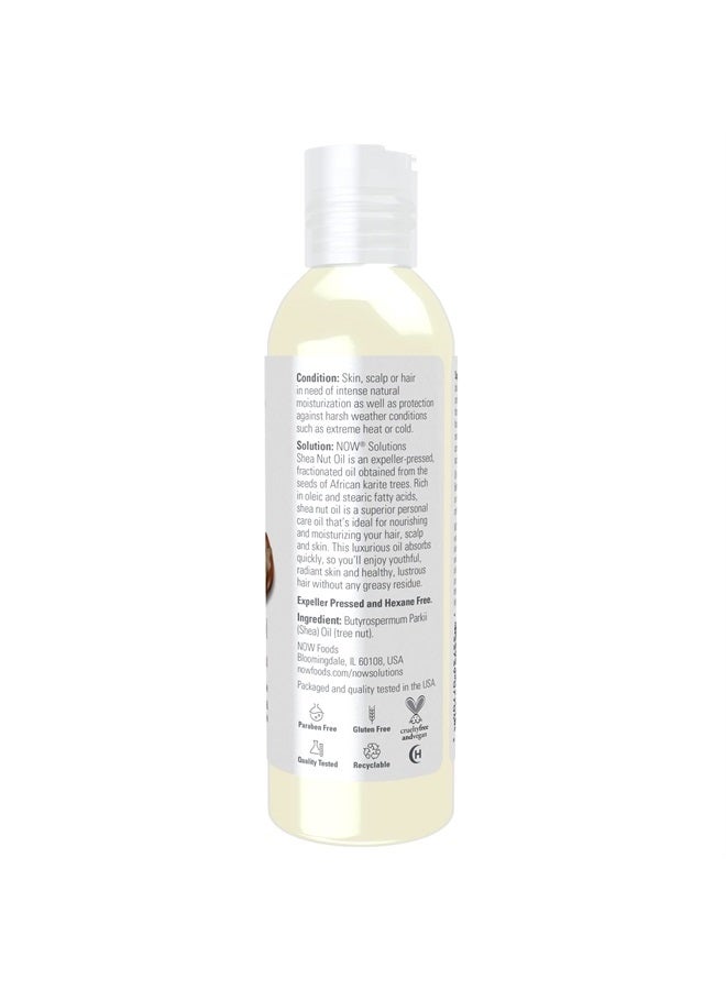 now Solutions, Shea Nut Oil, Multi-Purpose Intense Moisturizing Oil for Skin, Scalp and Hair, 4-Ounce  - Image 2