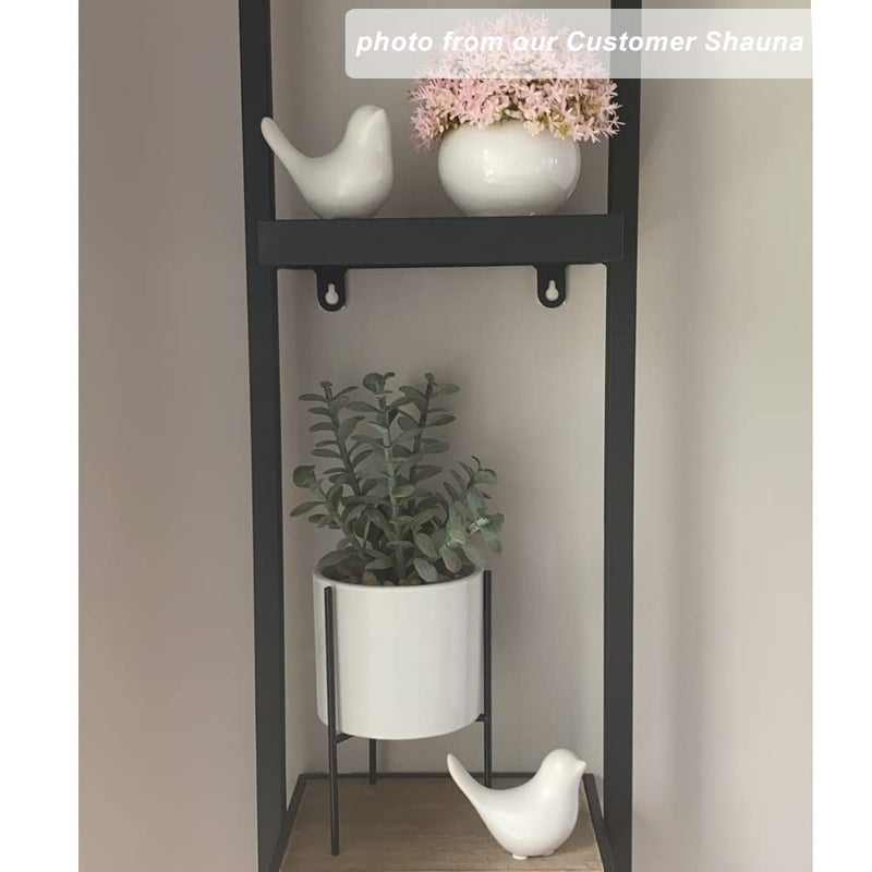 Insiswiner Home Ceramic Decor White Birds Figurine Garden Cottage Decorative 2Pcs (Large) - Image 5
