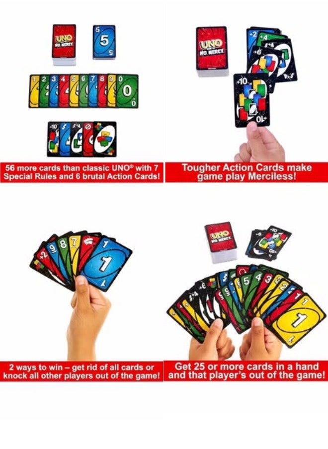 Mattel Games Show 'em No Mercy, Family Night Game Where All Cards Are Wild for 2-10 Players  - Image 2