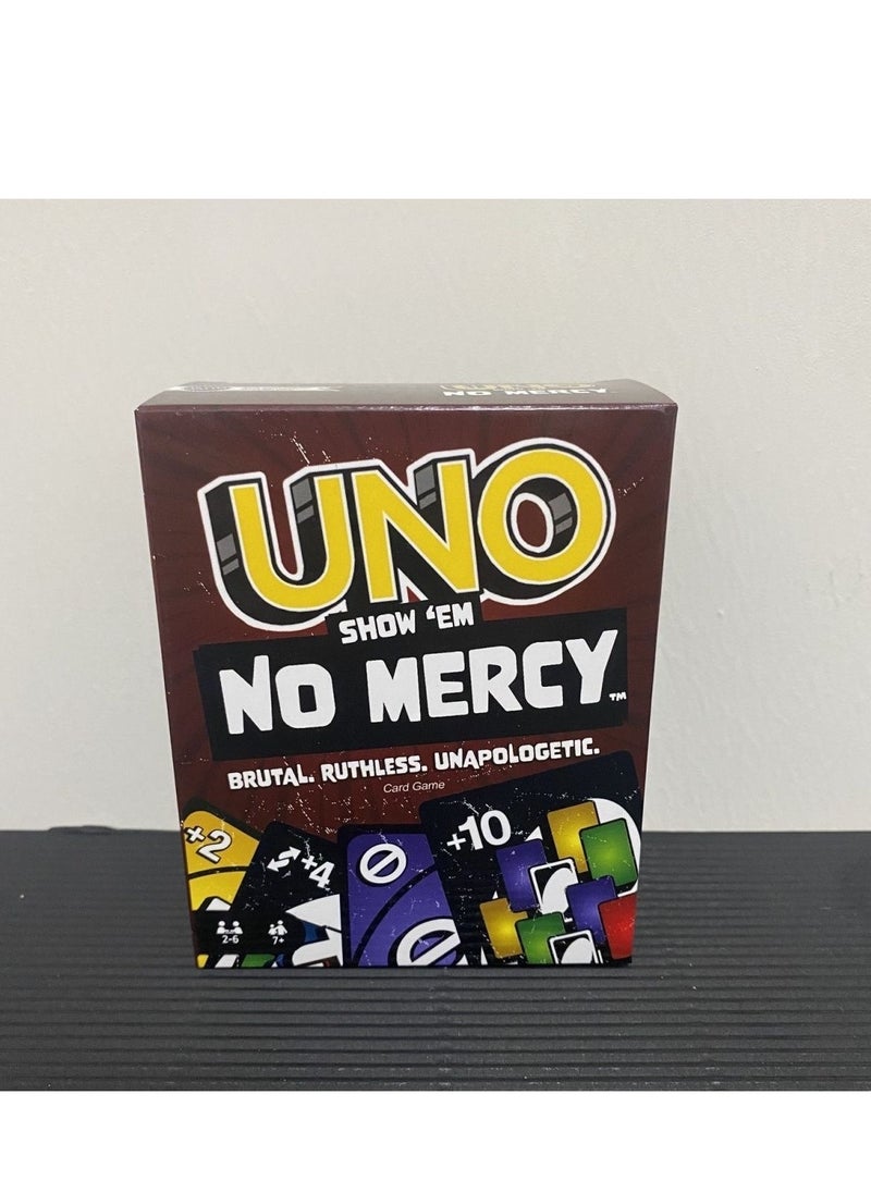 Mattel Games Show 'em No Mercy, Family Night Game Where All Cards Are Wild for 2-10 Players  - Image 1