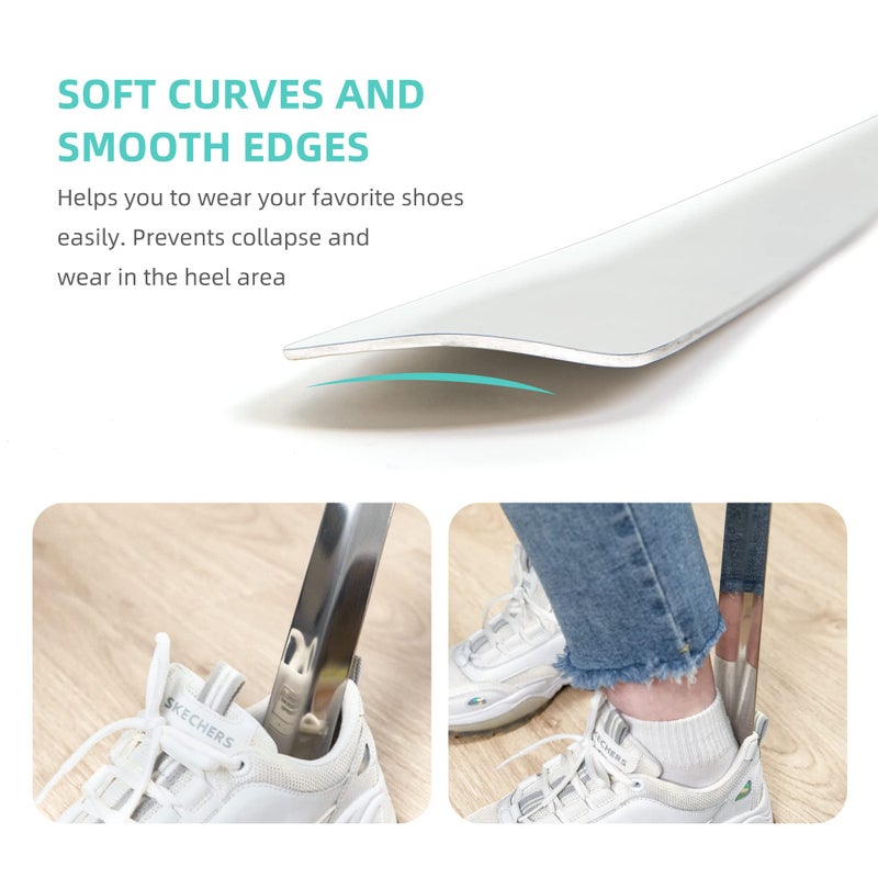 Fanwer 31.5" Long Shoe Horn, Shoe Horn Long Handle for Seniors, Metal Shoe Horn, for Men and Women, Extra long Shoes Horn, Long Handled Shoe Horn for Boots and Shoes - Image 4