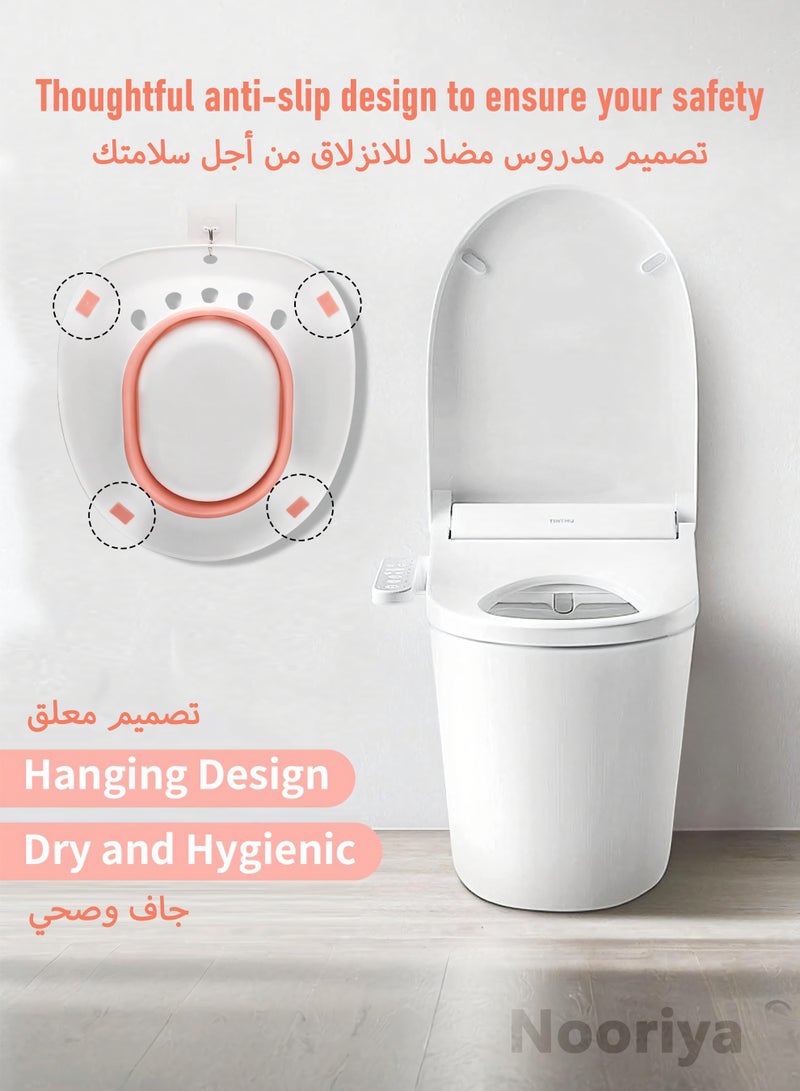 Nooriya Sitz Bath for Toilet Seat - Sitz Bath for Hemorrhoids - Sits Bath Kit for Women- Great for Maternity Postpartum Care, Designed for Hemorrhoid - Image 3