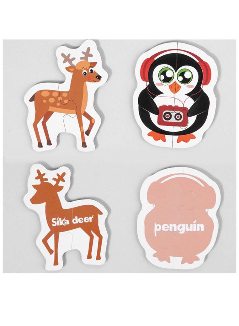 Educational Puzzle Set For Children in The Form Of The Animal World - Image 3