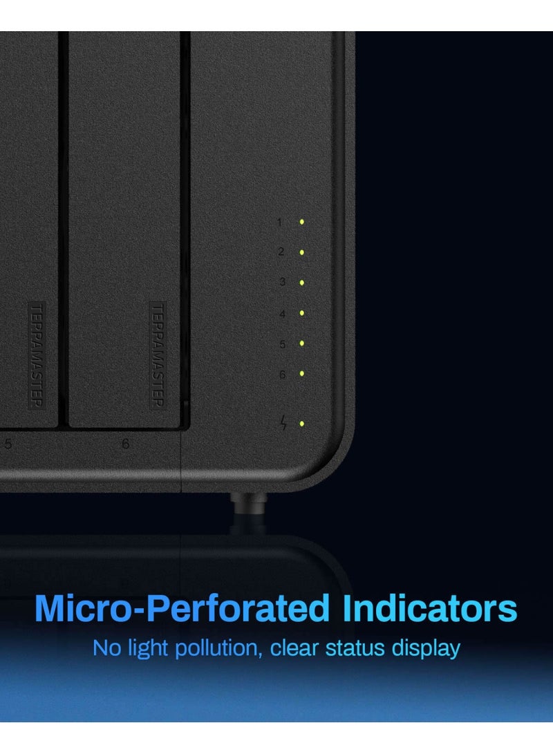 TERRAMASTER TERRAMASTER F6-424 NAS Storage 6Bay – N95 Quad-Core CPU, 8GB DDR5 RAM, Dual 2.5GbE Ports, Network Attached Storage with High Performance (Diskless) - Image 5