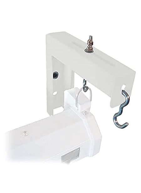 Spline Spline Universal Projector Screen Wall Mount BracketsStand 6 Inches Adjustable BracketsHanger 24 kg Weight Capacity White  - Image 1