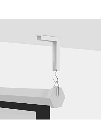 Spline Spline Universal Projector Screen Wall Mount BracketsStand 6 Inches Adjustable BracketsHanger 24 kg Weight Capacity White  - Image 4