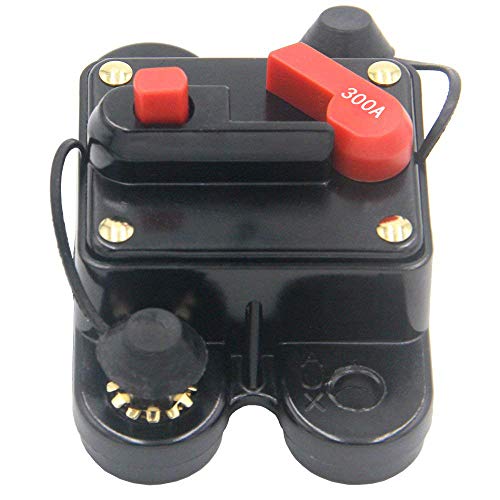 ZOOKOTO 300Amp Circuit Breaker Fuse Holder, Trolling Motor Auto Car Marine Boat Bike Stereo Audio Inline Fuse Inverter with Manual Reset 12V-24V DC (300A) - Image 4