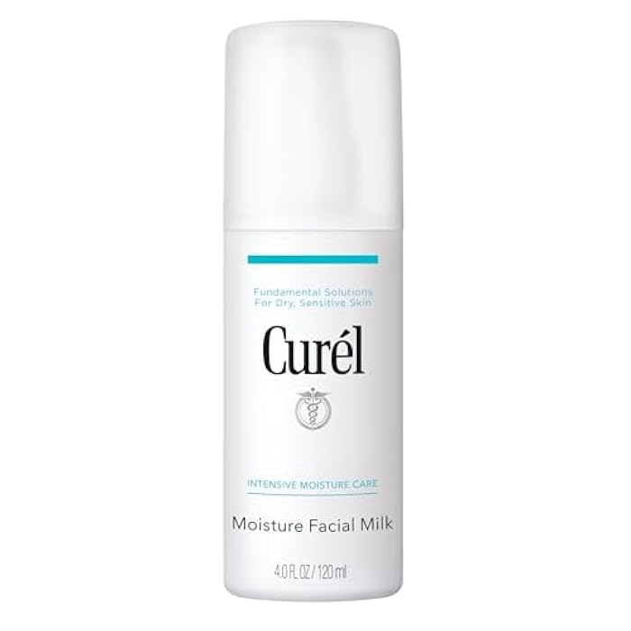Curel Japanese Skin Care Moisture Facial Milk Moisturizer, Daily Face Lotion for Dry Sensitive Skin, pH Balanced, Unscented Advanced Ceramide Care Face Cream without Drying Alcohols, 4 Oz - Image 1