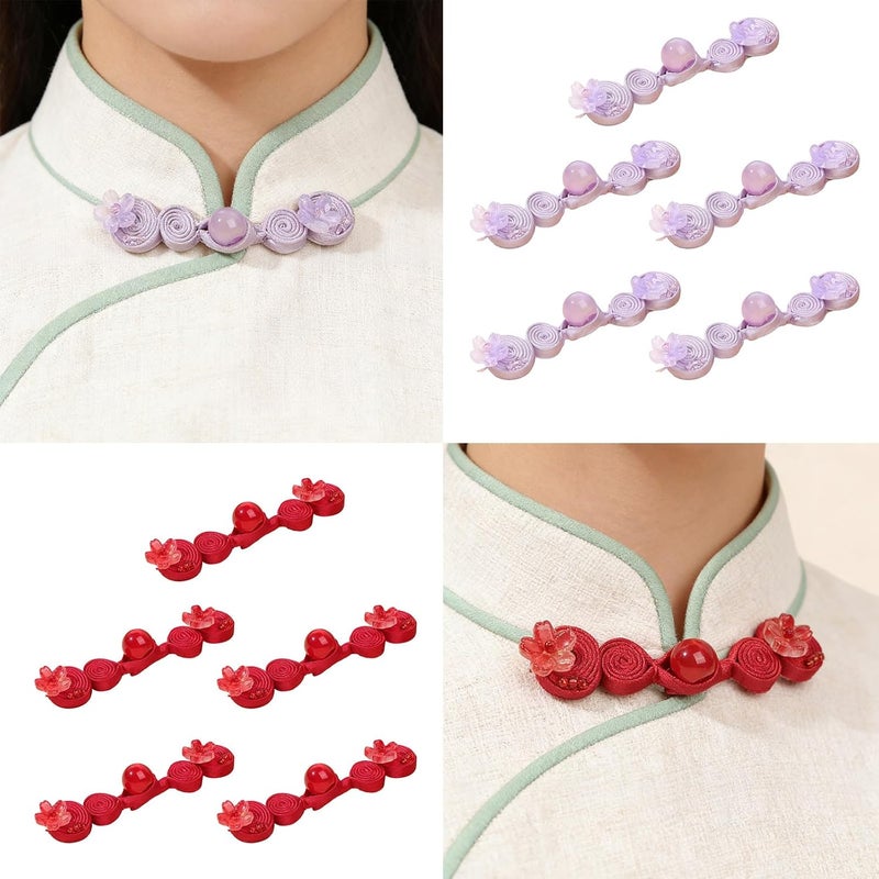 Cheongsam Flower Knot Button 11 Color for Clothing and Handicrafts Flower Button - Image 2
