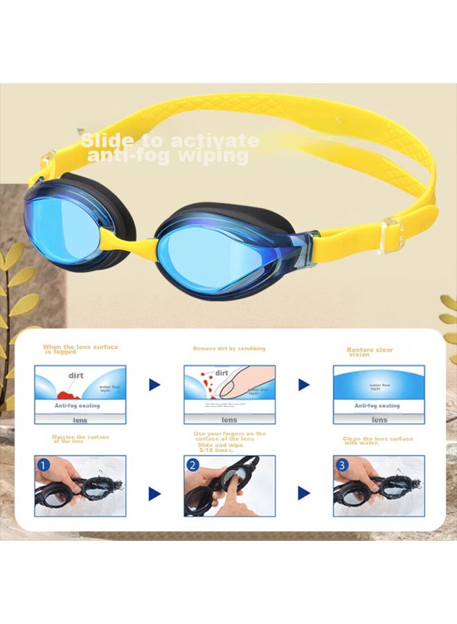 View Tabata Children's Swimming Goggles For Ages 6-12, High-definition 10x Anti-fog Waterproof Swimming Gl, Professional Protective Eyewear For Girls And Boys - Image 1