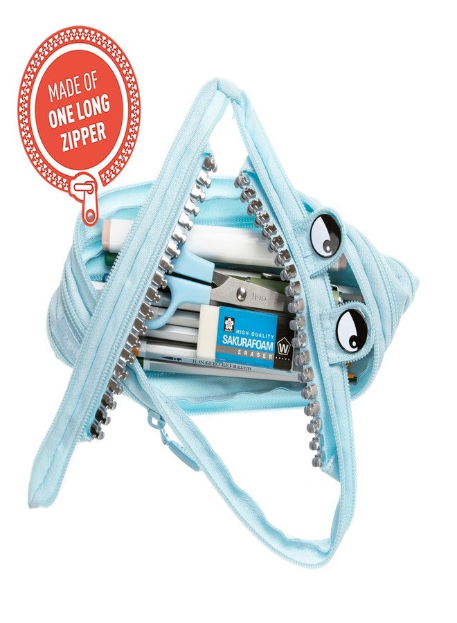 ZIPIT Grillz Pencil Case for Boys | Pencil Pouch for School, College and Office | Pencil Bag for Kids (Blue) - Image 2