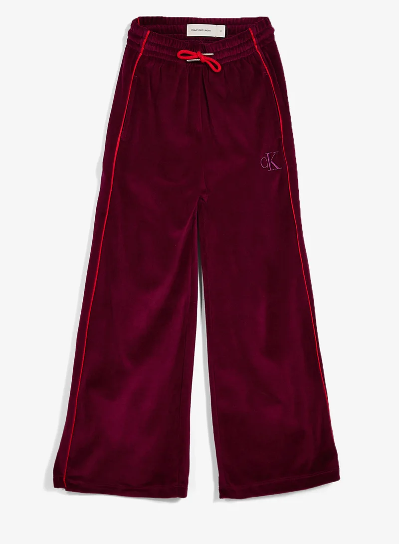 كالفن كلاين جينز بنطلون رياضي برباط وشعار الشباب