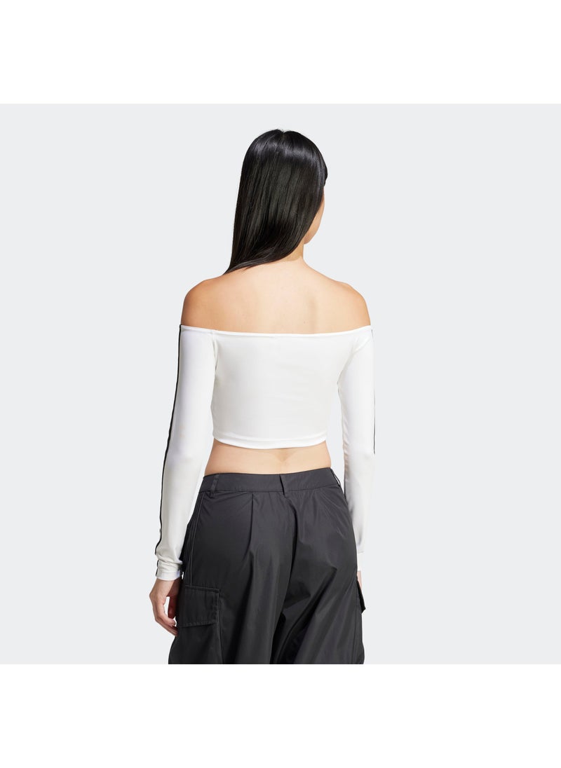 adidas Originals - Adicolor Off Shoulder Long-Sleeve Top - Image 1