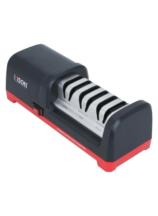 EDISON Edison Electric Knife Sharpener, 3 Steps, 18 Watts - Black  - Image 2