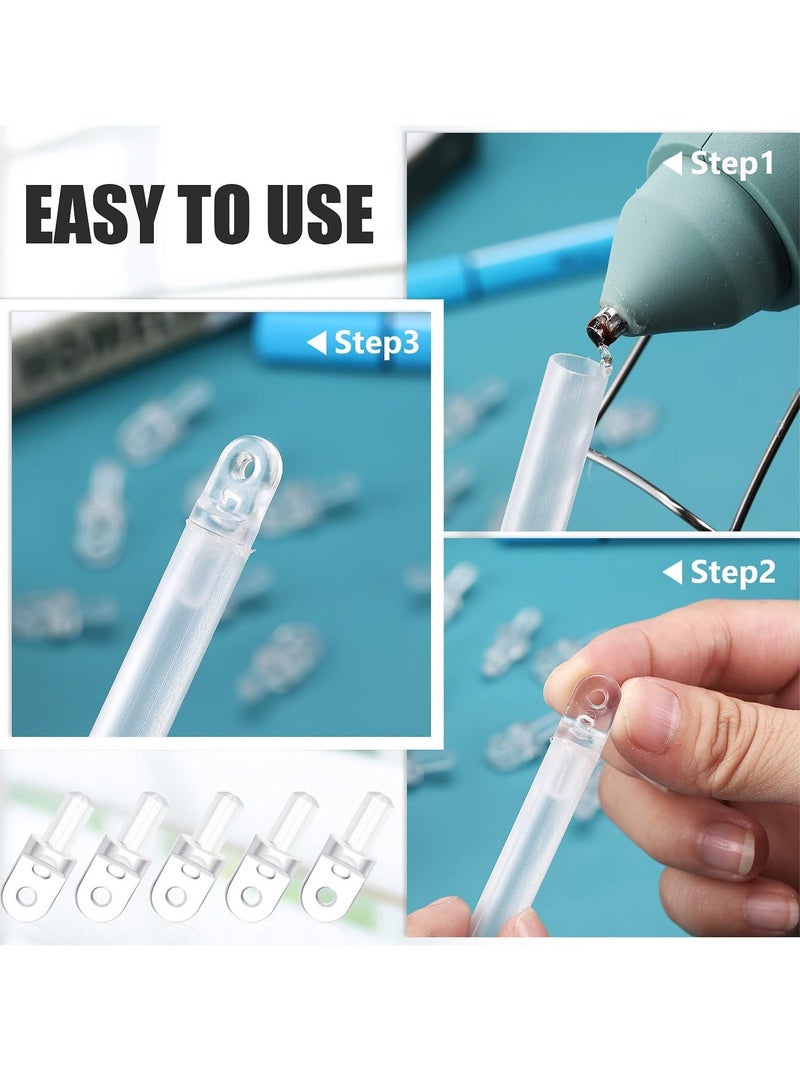 Vertical Blinds Replacement Slats, 12 Pieces Hardware Tilt Wand Tip Vertical Blind Repair Tabs for Replacement Slats Exterior Shutters for Interior Windows, Vertical Blinds Curtain Accessories - Image 2