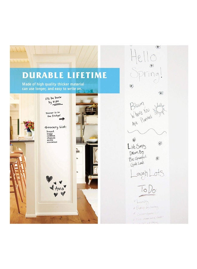 NIBEMINENT Teaching Soft Whiteboard Sticker Multicolour 60x200centimeter - Image 4