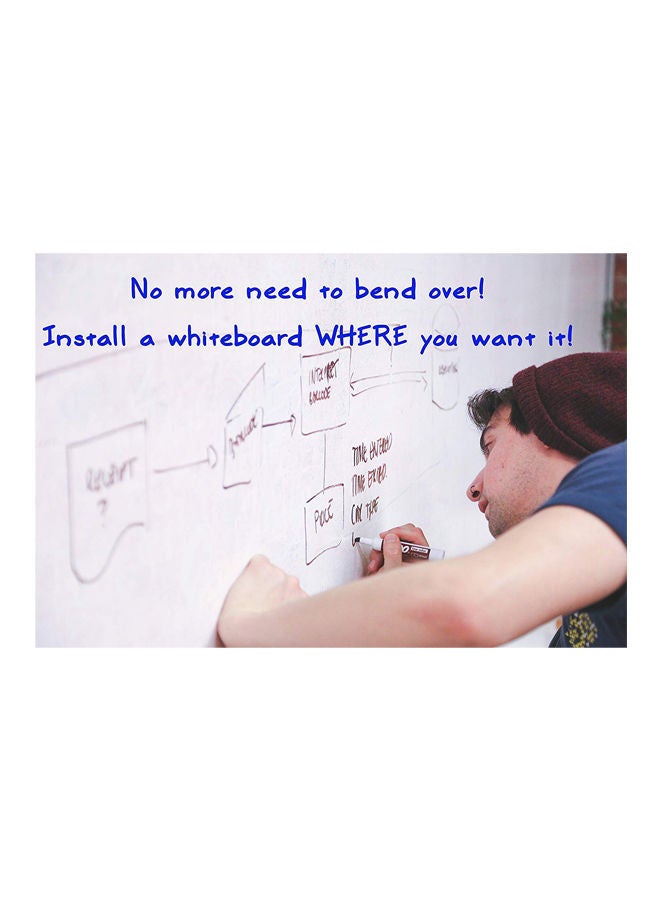 NIBEMINENT Teaching Soft Whiteboard Sticker Multicolour 60x200centimeter - Image 5