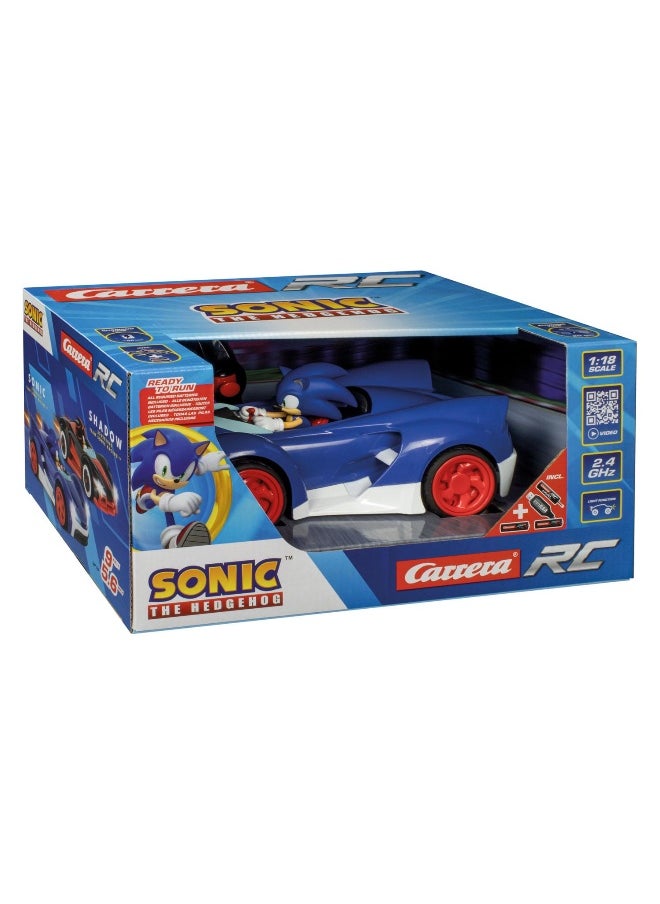 Carrera - Carrera Sonic the Hedgehog Sonic Racer Remote Control Car (1:20, Blue) - Image 1