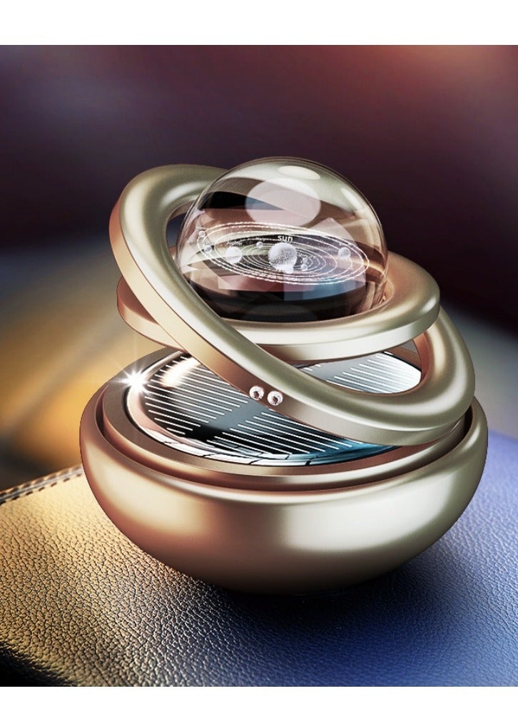 ناشرات الروائح العلاجية بالطاقة الشمسية على شكل كوكب معطرات هواء للسيارة وإكسسوارات داخلية لتزيين السيارة - Image 1