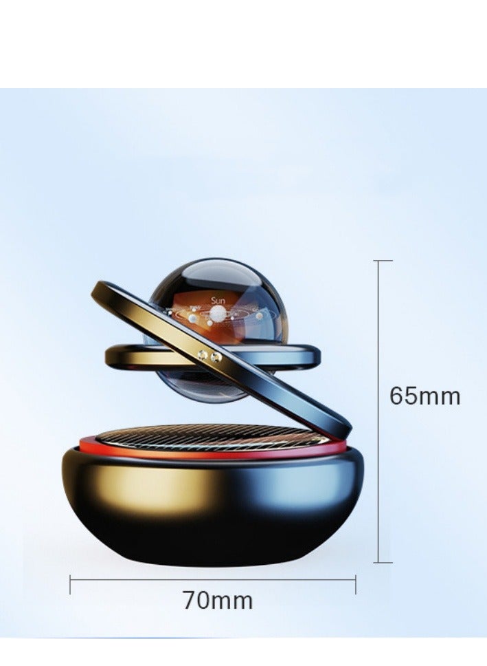 ناشرات الروائح العلاجية بالطاقة الشمسية على شكل كوكب معطرات هواء للسيارة وإكسسوارات داخلية لتزيين السيارة - Image 3