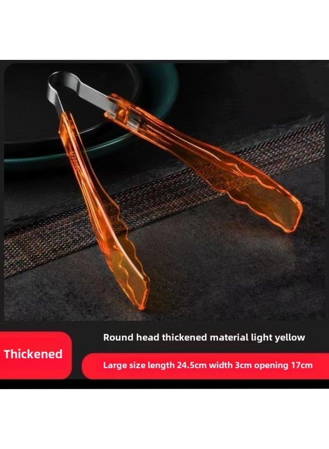 Malatang BBQ Choosing Vegetable Picking Clip Thickened Food Grade Buffet Special Clip Baking Clip New Food Clip-Specifications:[pack Of 6] Take 5 And Get 1 Free 6-Color:24cm Orange Extra Thick [super Durable] - Image 1