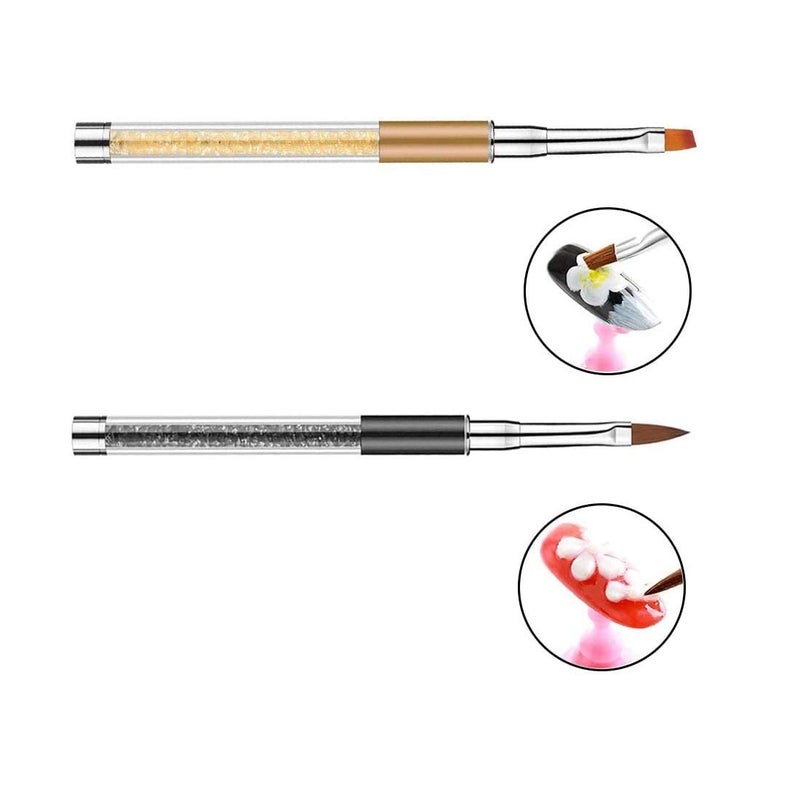 STORE 2508 Store2508 5Pcs Nail Art Brush Pen Set for Acrylic False Nail Tip Builder Nail Art Design Painting Liner Brushes Tool Set For DIY Nail Art Salon Home Use - Image 5