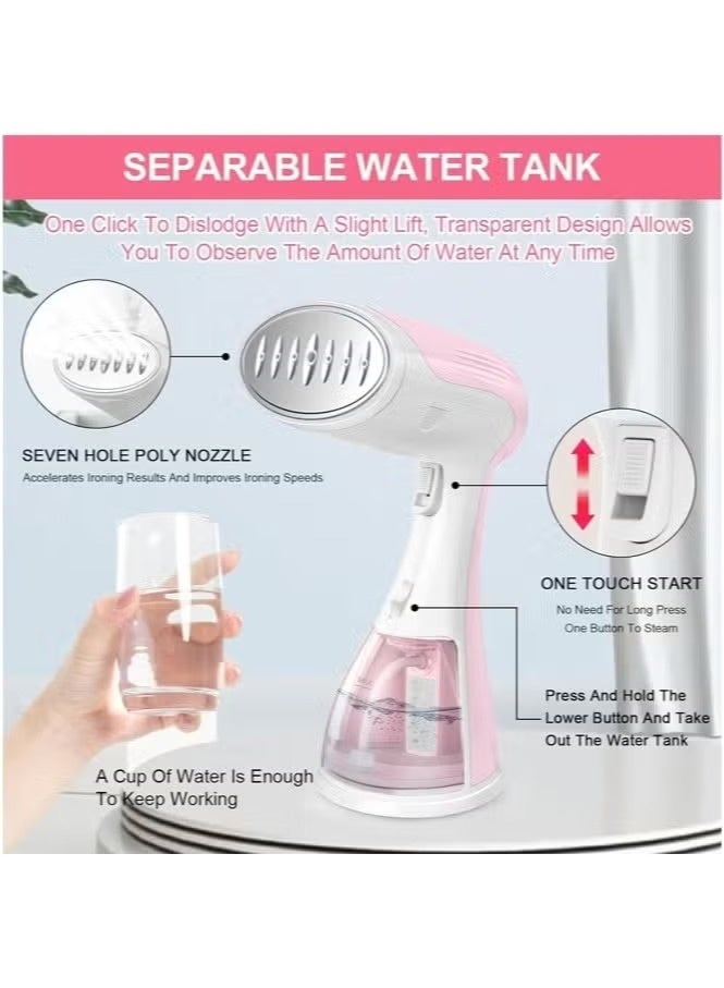 RAF 1500W Handheld Garment Steamer – Vertical Steam Iron for Clothes | Fast Heat-Up, Portable Upright Steamer with Powerful Wrinkle Removal - Image 3