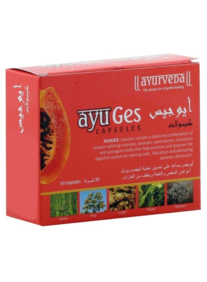 Ayuges Cap 30s: Ayurvedic Formula for Gastric Comfort and Digestion - Image 1