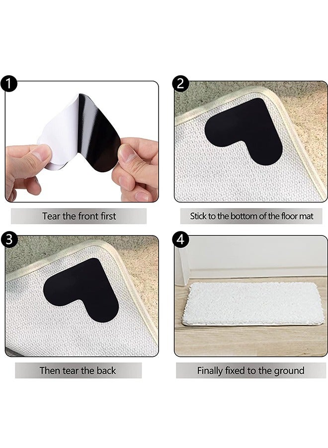 8 PCS Rug Gripper, Prevents Carpet Curling with Double Sided Non-Slip (Heart Shape)  - Image 4