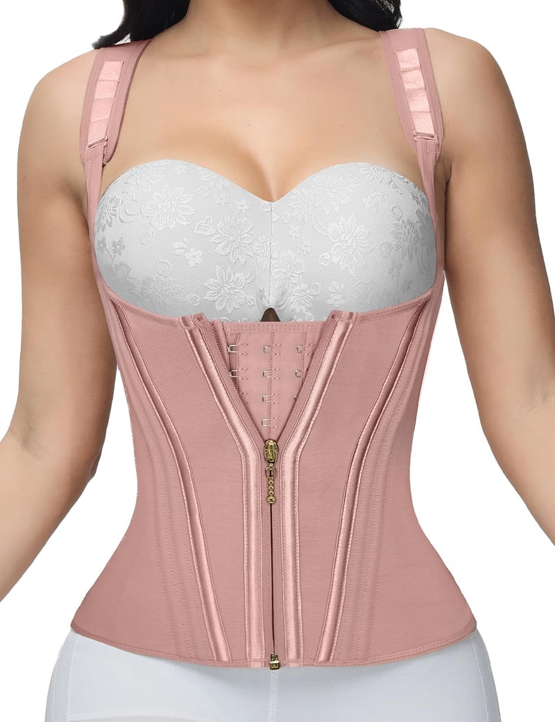 SHAPSHE Waist Trainer for Women Tummy Control Sports Girdle Workout Body Shaper with Adjustable Shoulder Strap