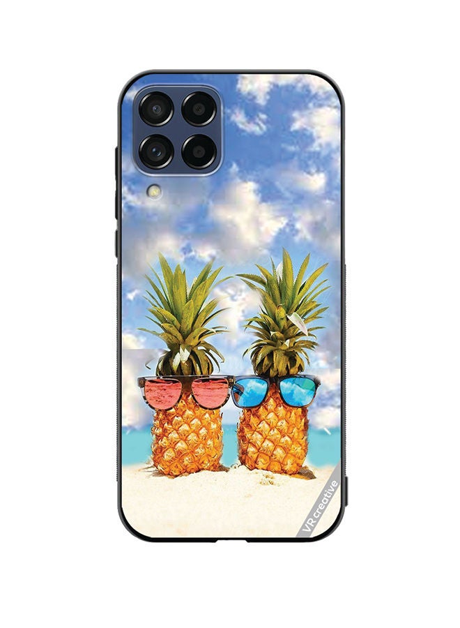 VR CREATIVE Protective Case Cover For Samsung Galaxy M33 Pineapple Design Multicolour - Image 1
