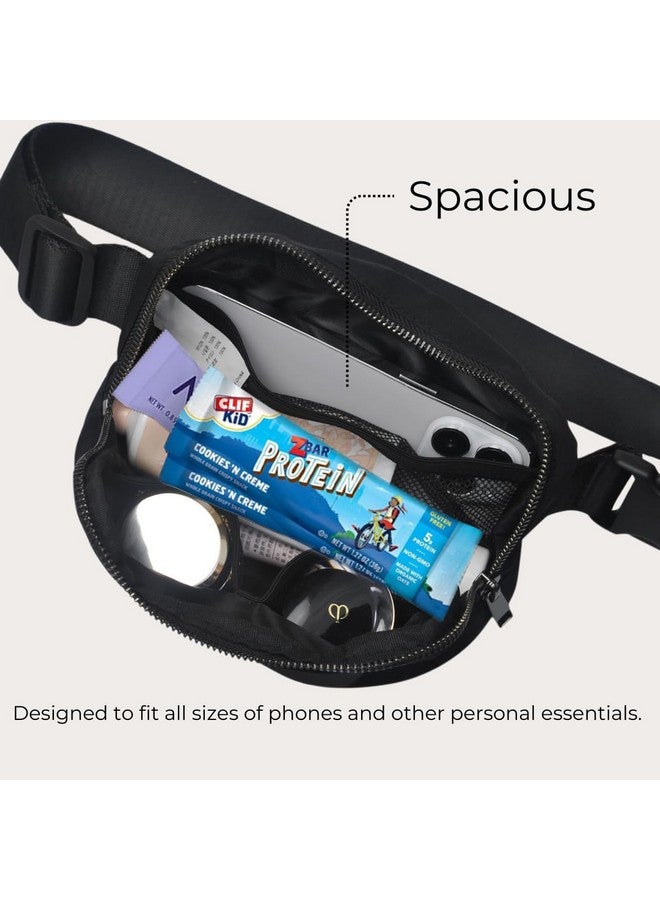 NGIL Everywhere Belt Bag for Women Crossbody Pack Workout Traveling Running Hiking Waist Bag with Adjustable Strap, Black - Image 3