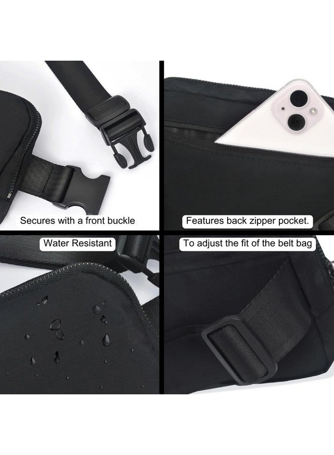NGIL Everywhere Belt Bag for Women Crossbody Pack Workout Traveling Running Hiking Waist Bag with Adjustable Strap, Black - Image 5